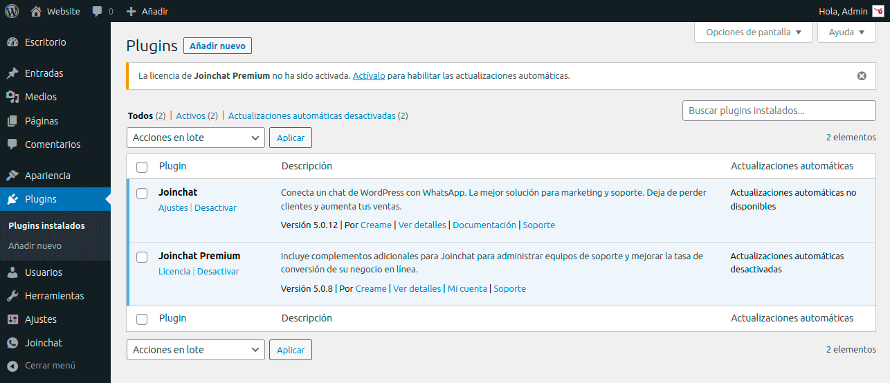 notificacion licencia