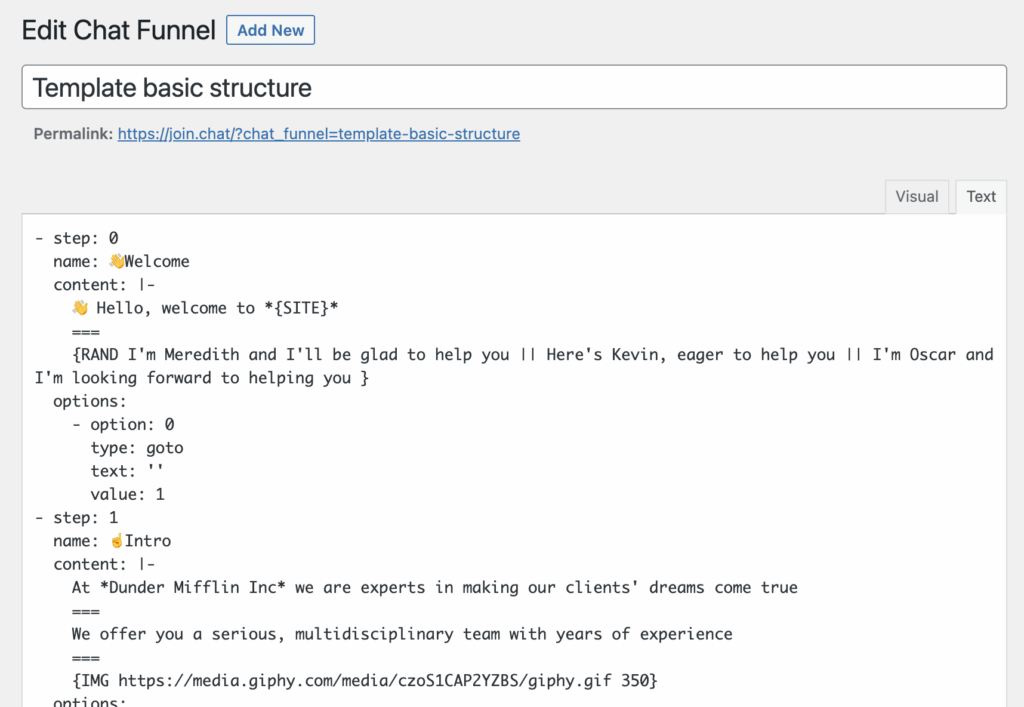 chatfunnel code