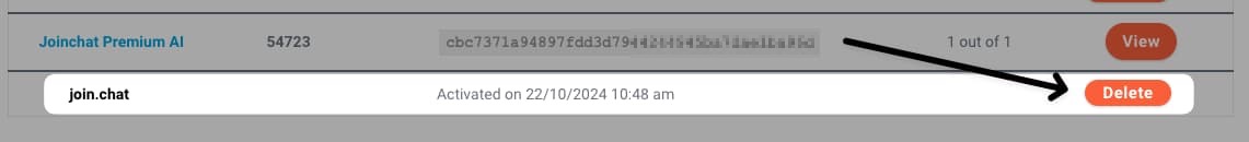 delete site