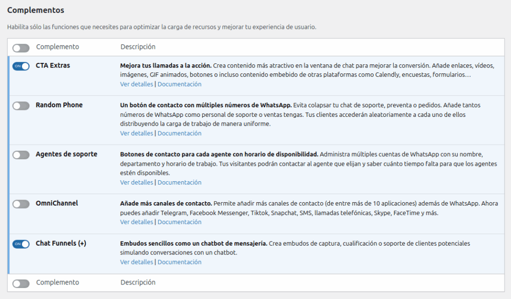 Activating Chat Funnels (+)