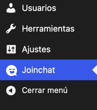 menu wp joinchat